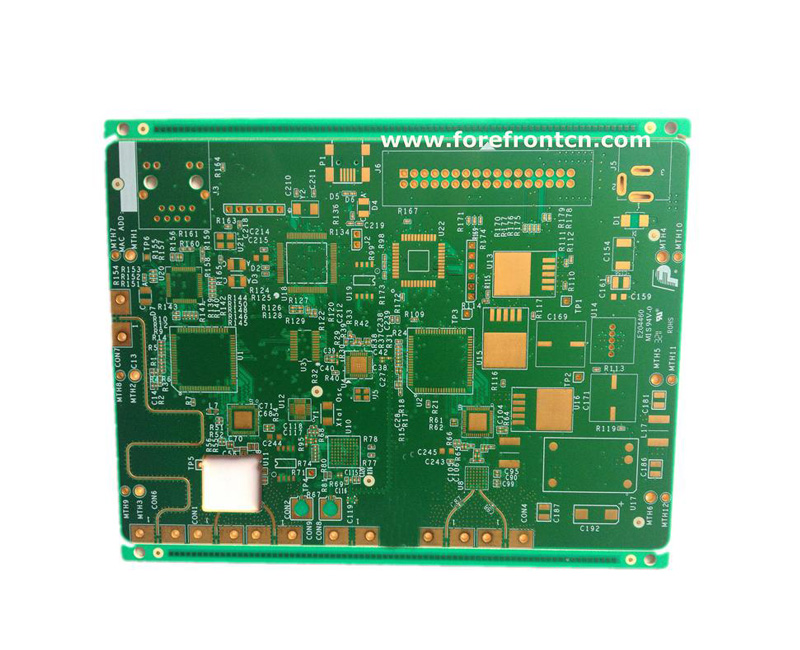 Rogers 8-layer immersion Au PCB